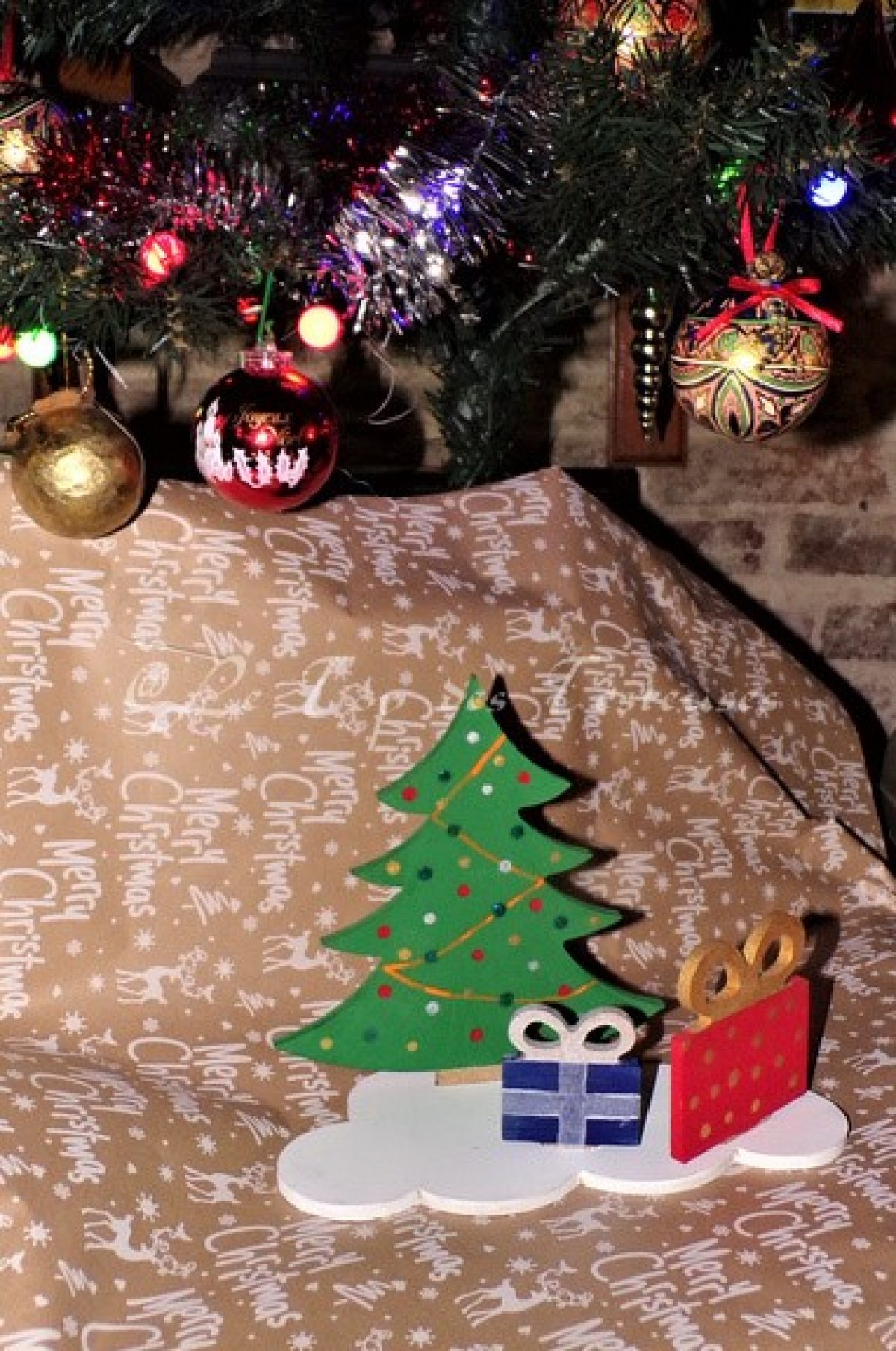 Mignon Suspendu Noël Tree Décorations 3 Pack Fun Coffret personnage fait main Noël